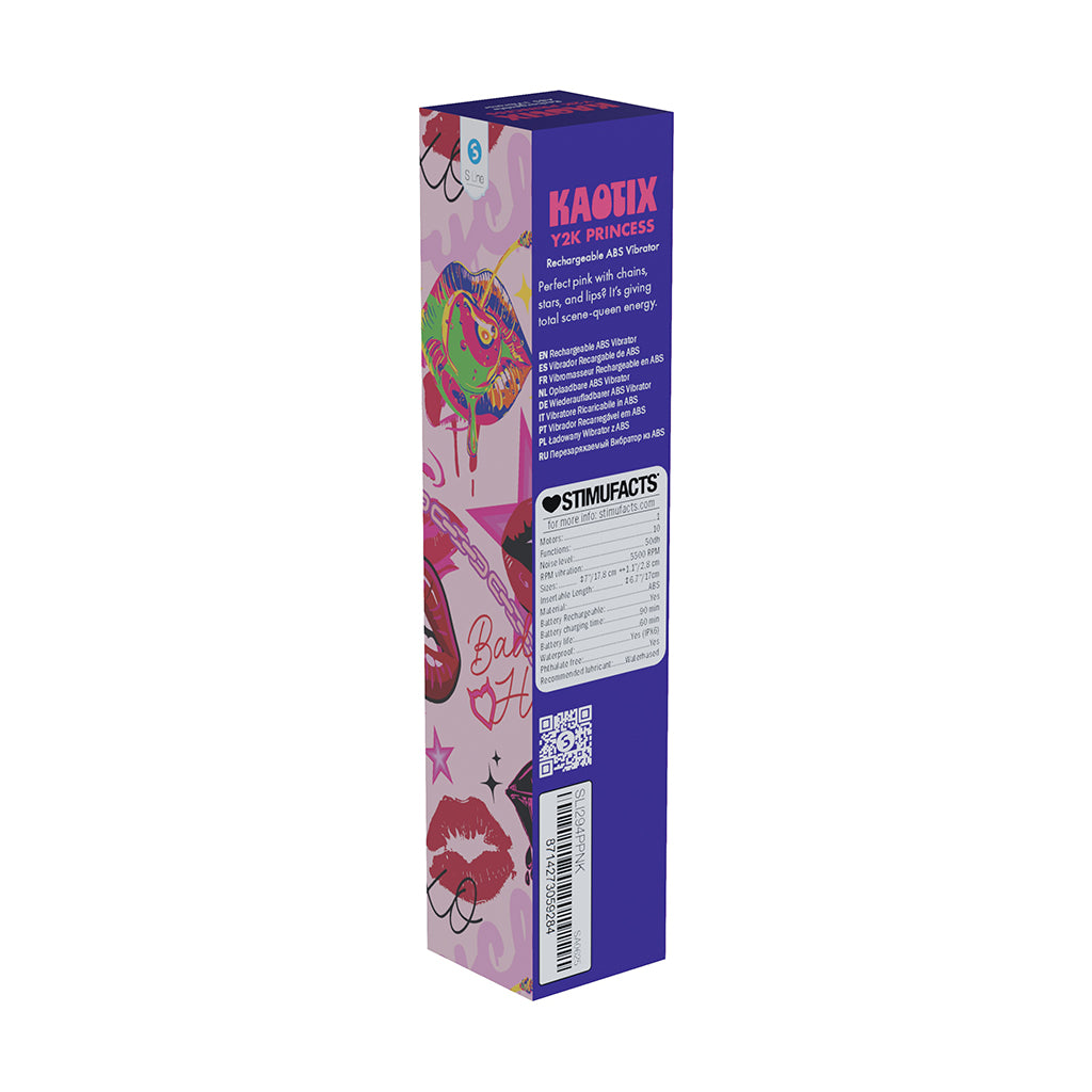 SHOTS - SLI KAOTIX Y2K PRINCESS RECHARGEABLE VIBRATOR POWDER PINK
