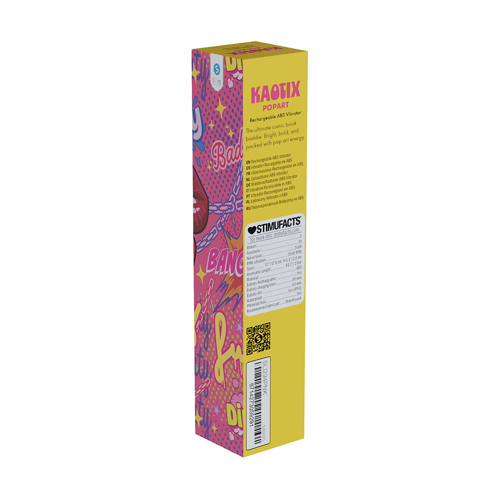 SHOTS - SLI KAOTIX POP ART RECHARGEABLE VIBRATOR PINK