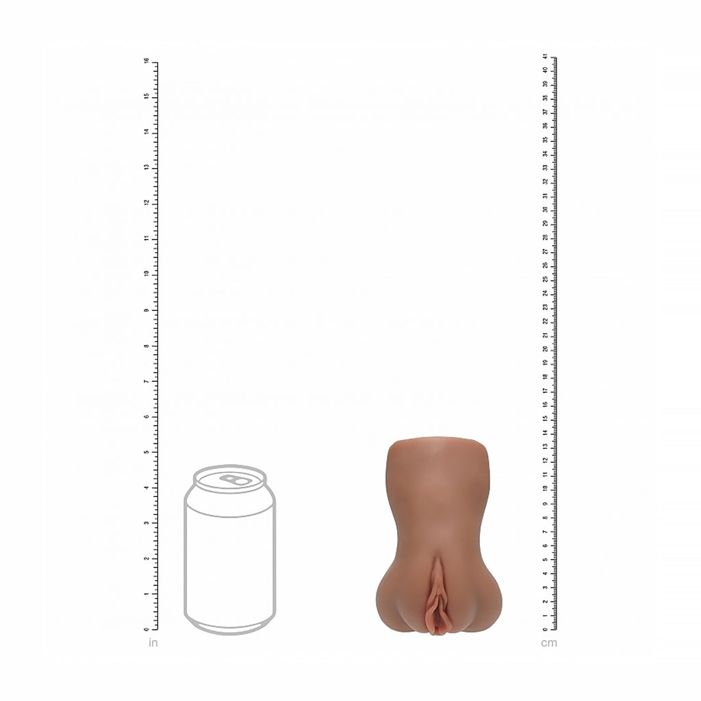 SHOTS - XKIN RAW VELVET VICE STROKER BROWN