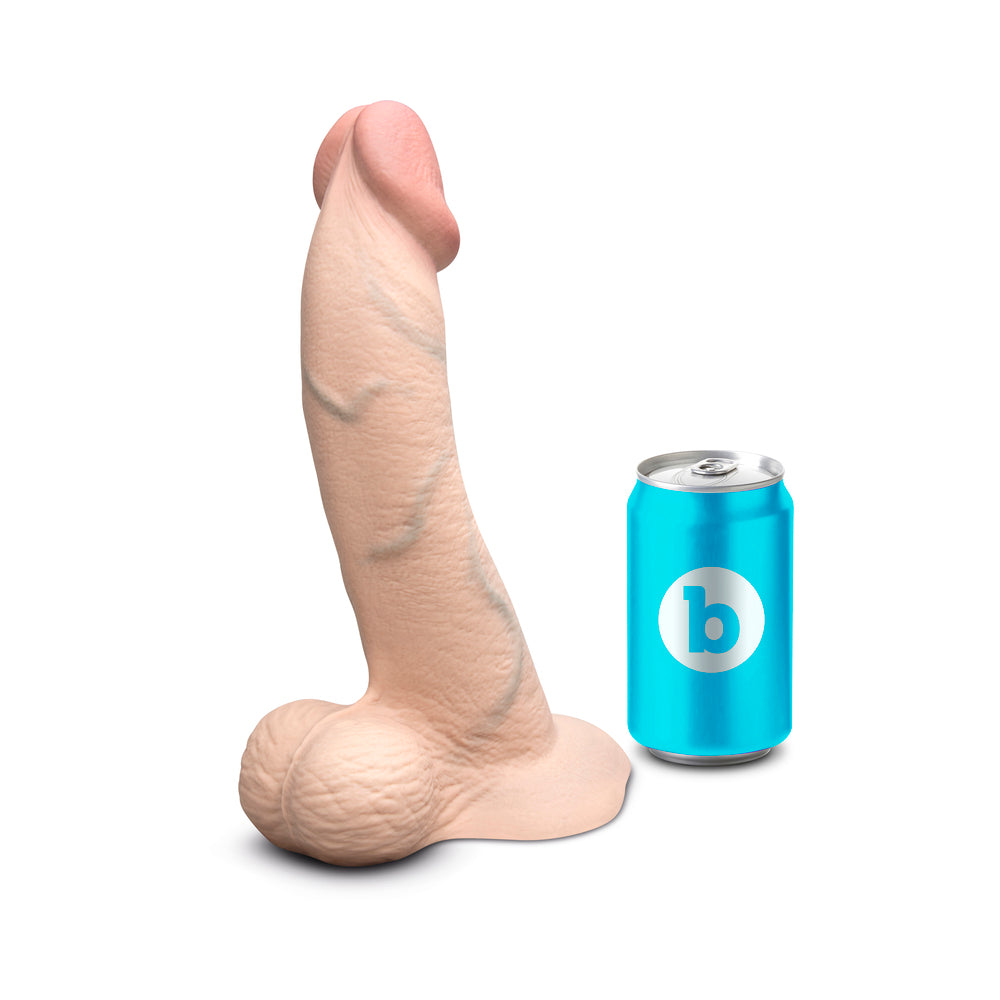 B-VIBE - SLIPSKIN REALISTIC SILICONE DILDO 10 IN. CURVED