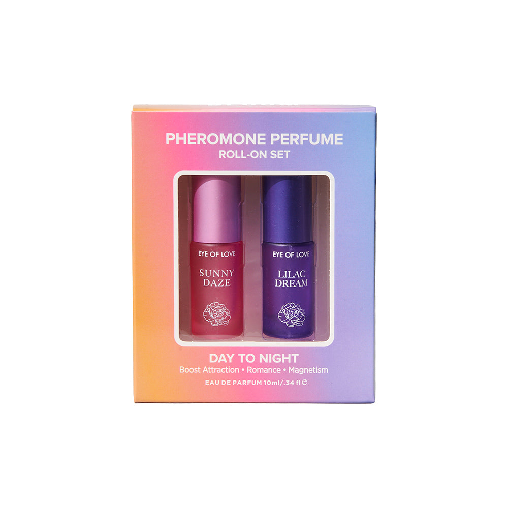 EYE OF LOVE - PHEROMONE PARFUM SET 0.34 OZ. ROLL-ON SUNNY DAZE/LILAC DREAM