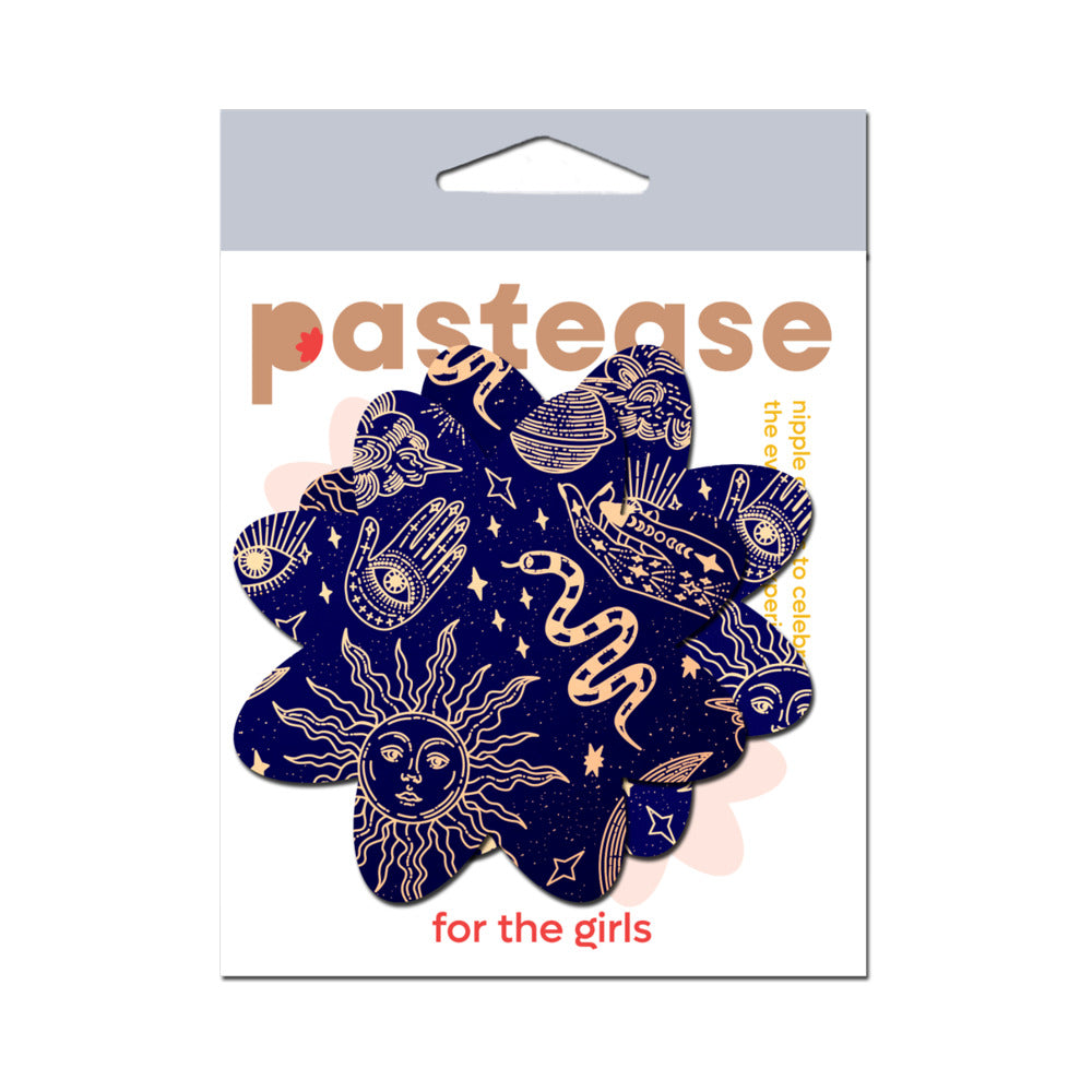 PASTEASE - PÉTALAS DE MAMILO SOL E LUA CELESTIAIS DA MEIA-NOITE