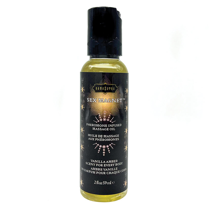 KAMA SUTRA - ÓLEO DE MASSAGEM SEX MAGNET DE BAUNILHA E ÂMBAR, 2 OZ.