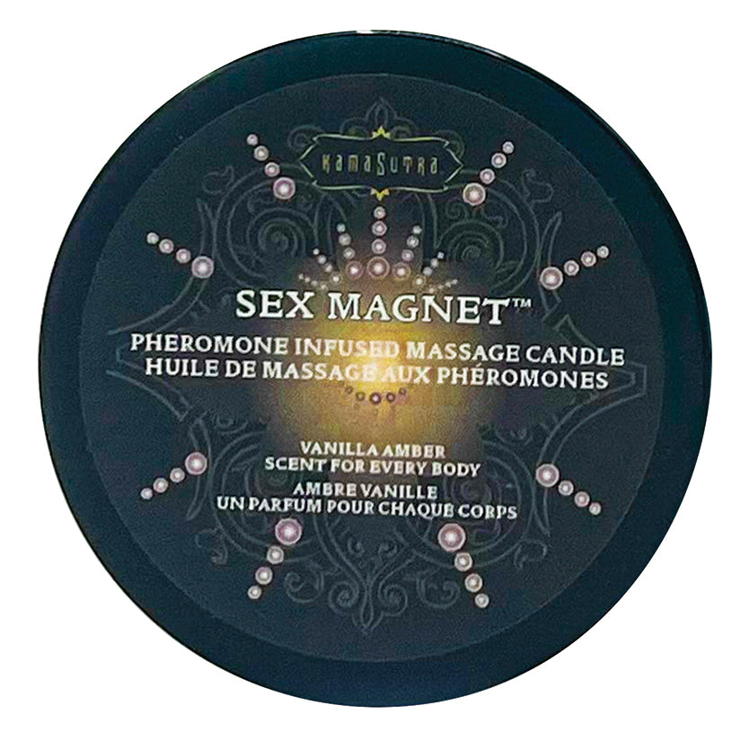 KAMASUTRA - SEX MAGNET MASSAGE CANDLE VANILLA AMBER 1.7 OZ.