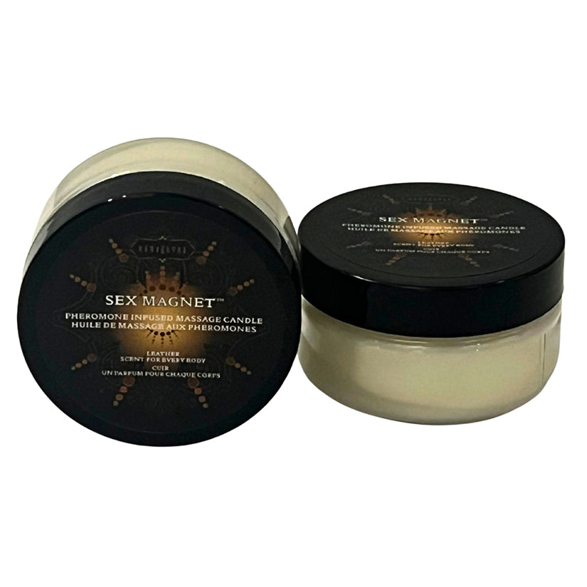 KAMASUTRA - SEX MAGNET PHEROMONE MASSAGE CANDLE LEATHER 1.7 OZ.
