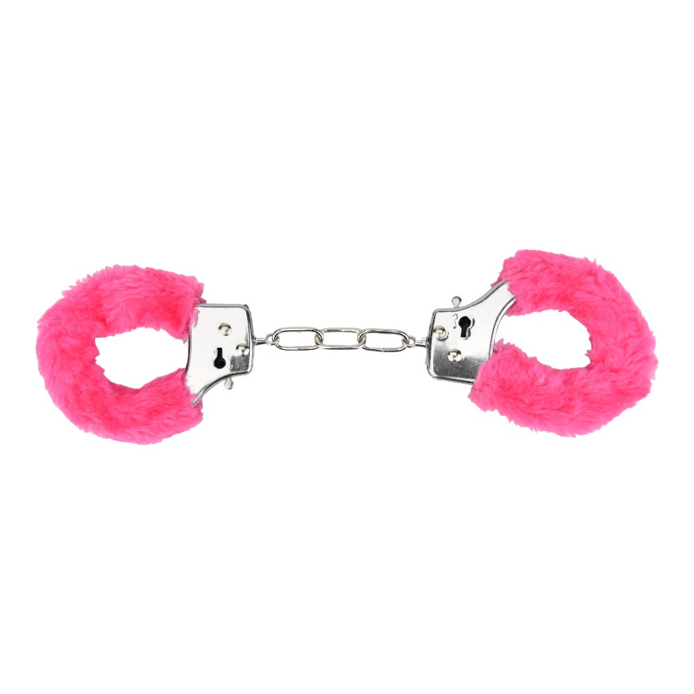 BOUND TO PLAY - BOUND TO PLAY. HEAVY DUTY FURRY HANDCUFFS PINK