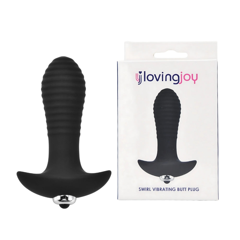 LOVING JOY - SWIRL 7 FUNCTION VIBRATING BUTT PLUG