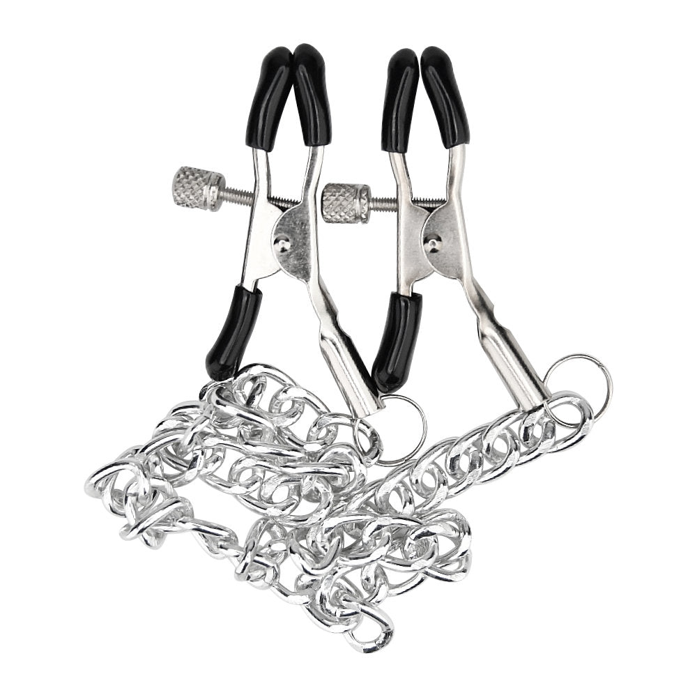 BOUND TO PLEASE - ADJUSTABLE NIPPLE CLAMPS & CHAIN