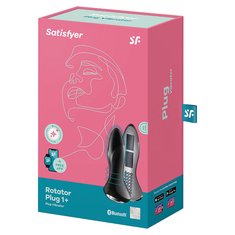 SATISFYER - ROTATOR PLUG 1+ BLACK