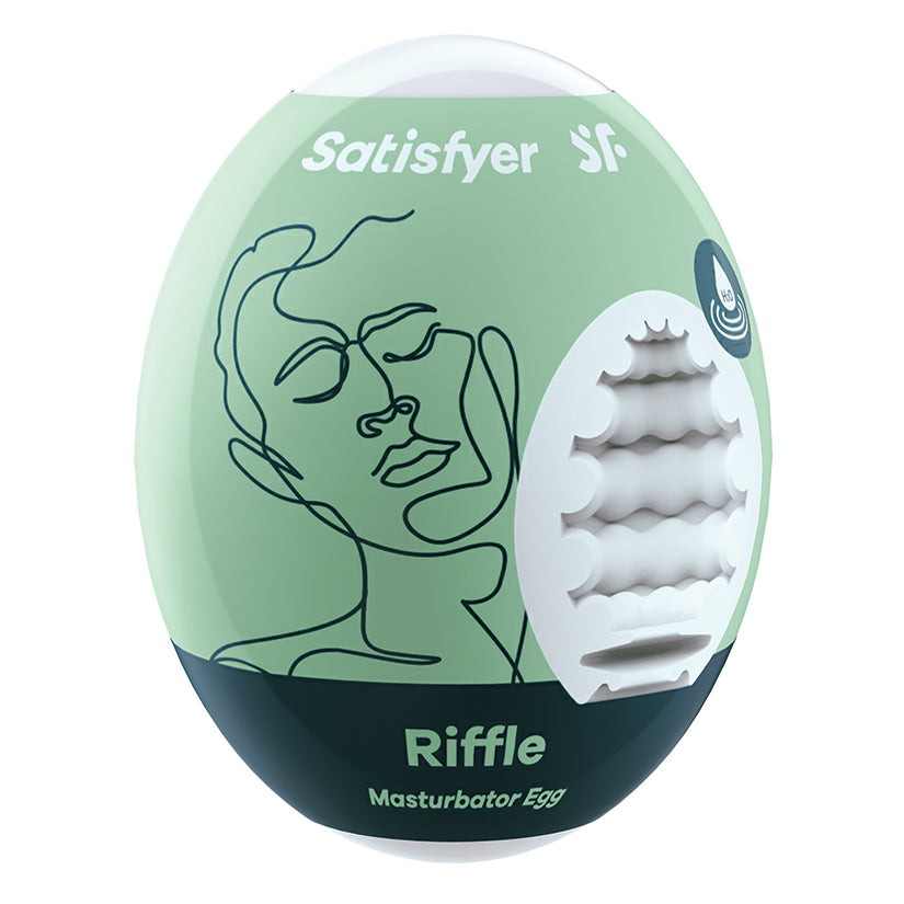 SATISFYER - MASTURBADOR EGG SINGLE RIFFLE