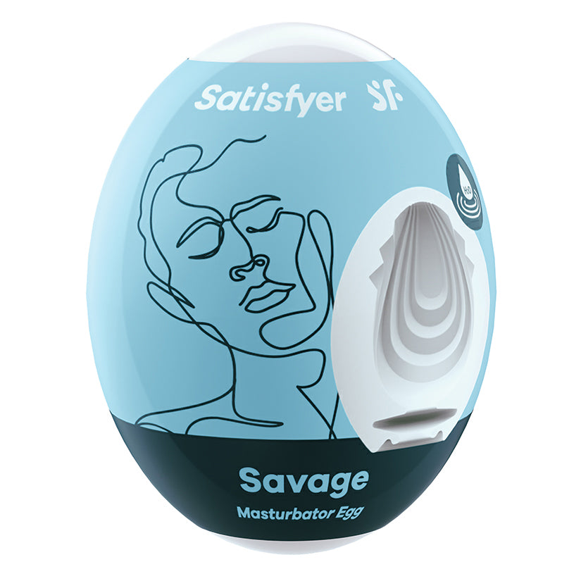 SATISFYER - MASTURBADOR EGG SINGLE SAVAGE