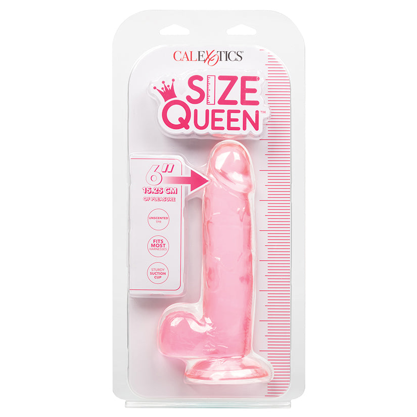 CALEXOTICS - SIZE QUEEN PINK 6 IN.
