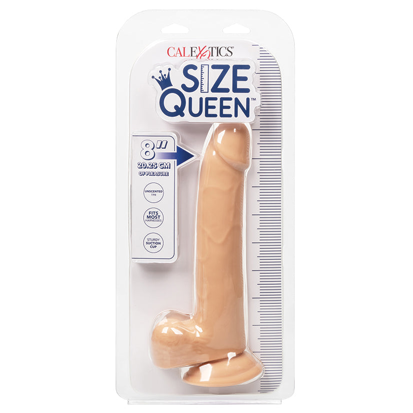 CALEXOTICS - SIZE QUEEN IVORY 8 IN.
