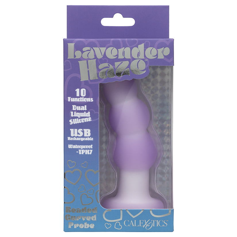 CALEXOTICS - LAVENDER HAZE BEADED CURVED PROBE