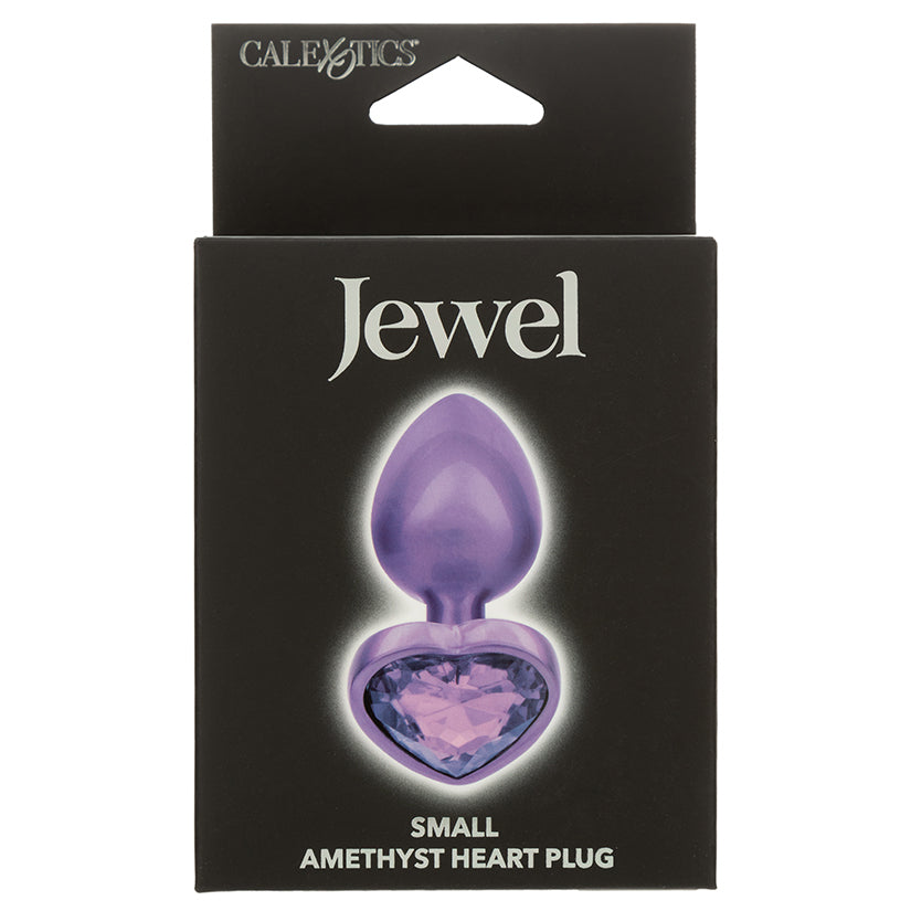 CALEXOTICS - JEWEL AMETHYST HEART PLUG SMALL