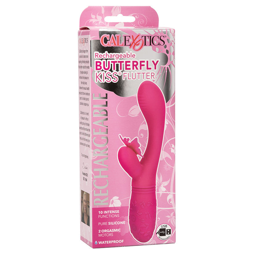 CALEXOTICS - RECHARGEABLE BUTTERFLY KISS FLUTTER PINK