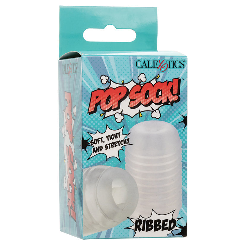 CAL EXOTICS - POP SOCK RIBBED CLEAR