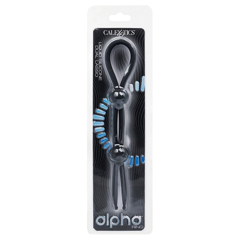 CAL EXOTICS - ALPHA LIQUID SILICONE DUAL LASSO BLACK
