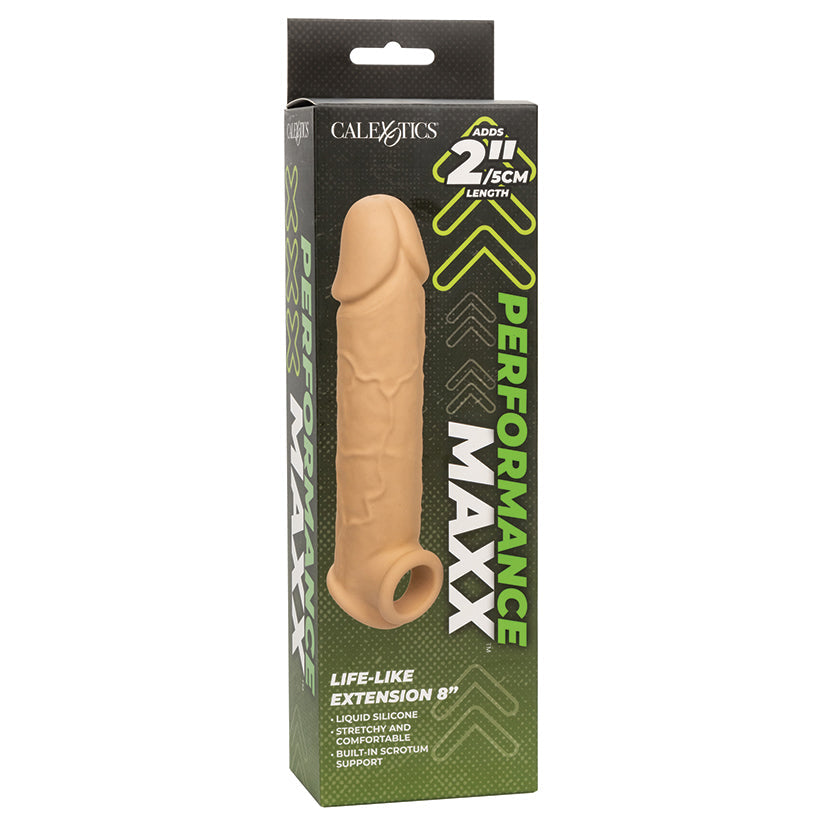 CALEXOTICS - PERFORMANCE MAXX LIFE LIKE EXTENSION 8 IN. IVORY