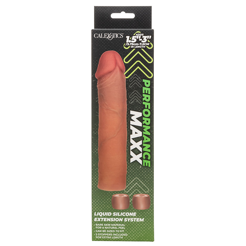 CALEXOTICS - PERFORMANCE MAXX LIQUID SILICONE EXTENSION SYSTEM BROWN