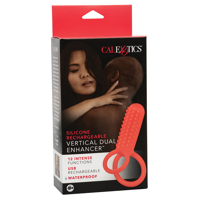 CALEXOTICS - SILICONE RECHARGEABLE VERTICAL DUAL ENHANCER