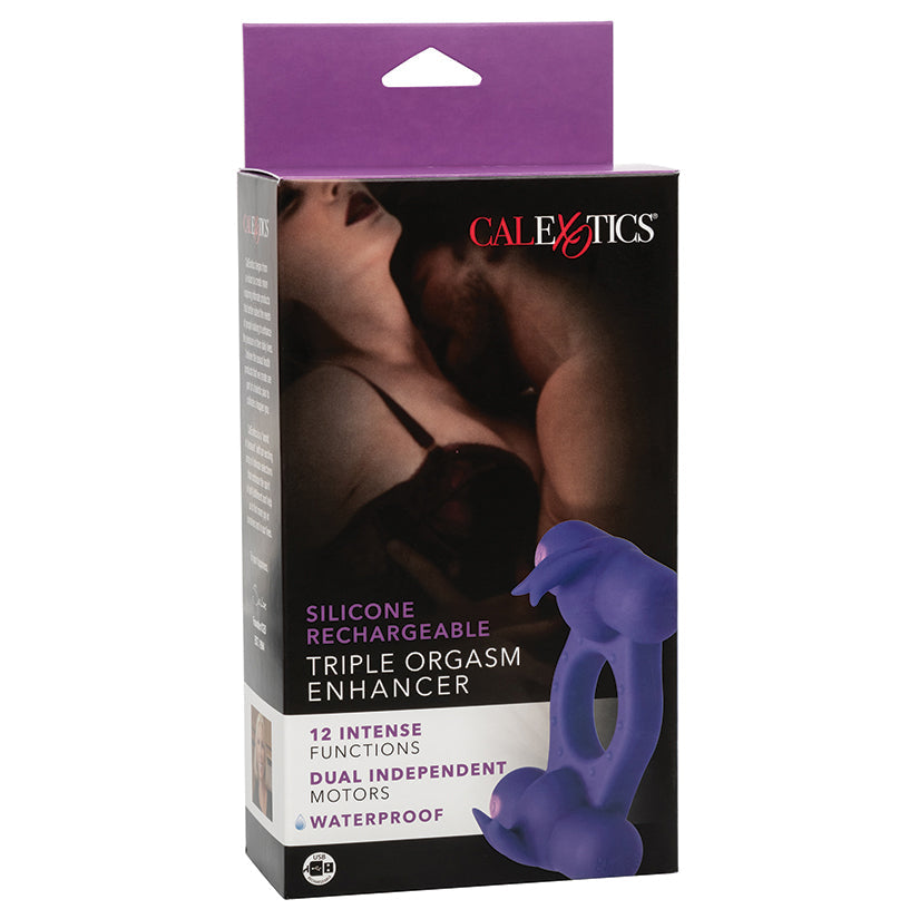 CALEXOTICS - SILICONE RECHARGEABLE TRIPLE ORGASM ENHANCER