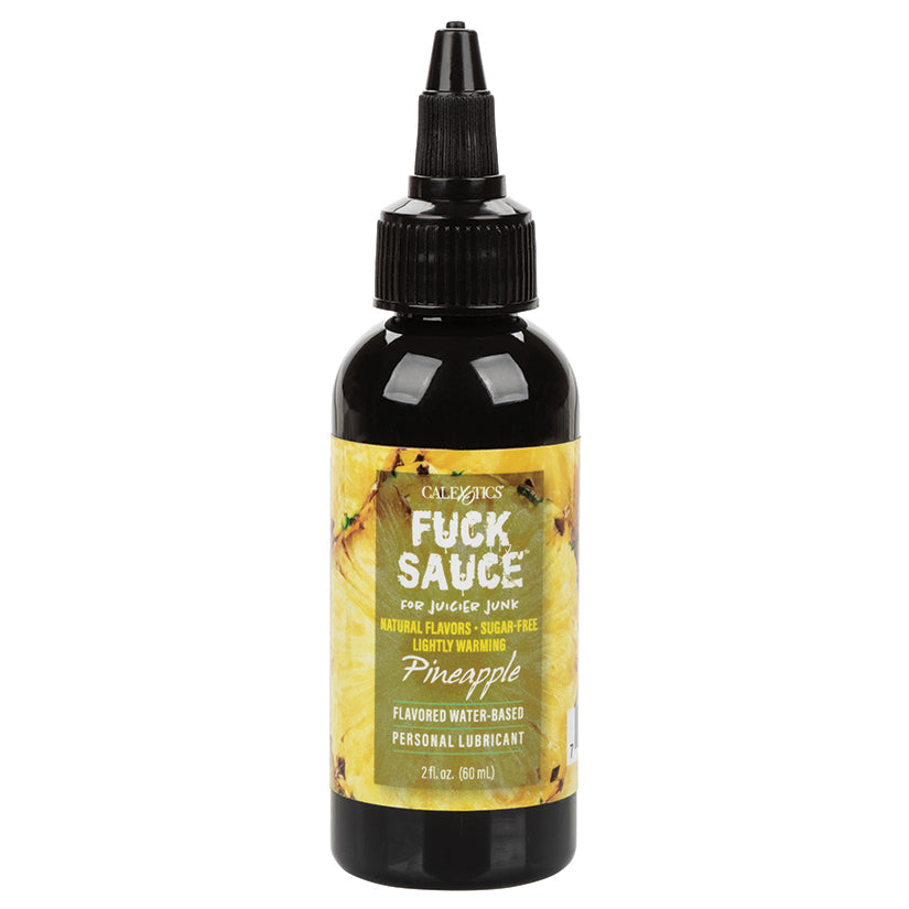 CALEXOTICS - FUCK SAUCE FLAVORED WATER BASED PERSONAL LUBRICANT PINEAPPLE 2 OZ.