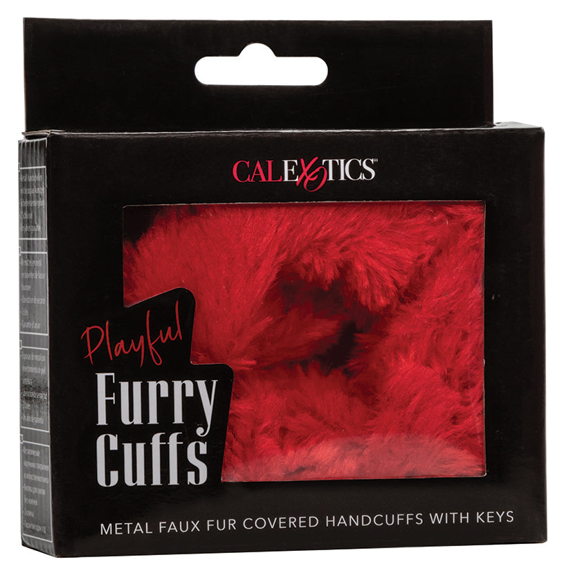 CALEXOTICS - PLAYFUL FURRY CUFFS RED