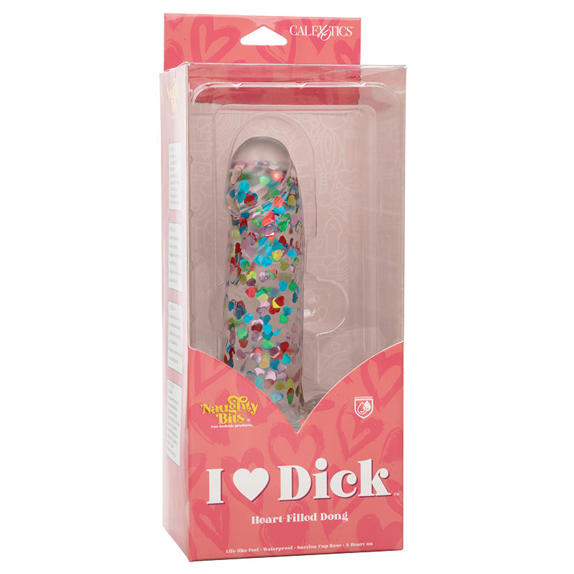 CALEXOTICS - NAUGHTY BITS I LOVE DICK HEART FILLED DONG