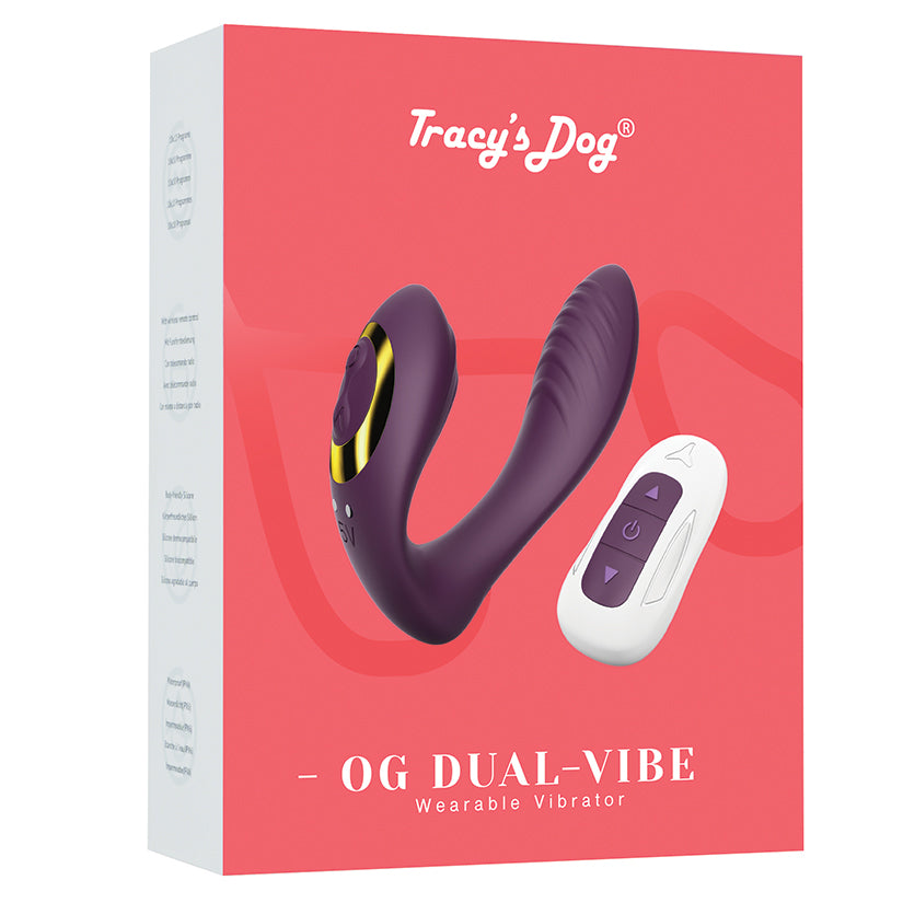 TRACY'S DOG - WEARABLE PANTY VIBRATOR WITH REMOTE CONTROL PURPLE