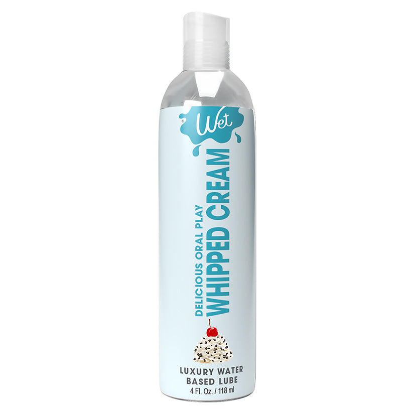 WET - DELICIOUS ORAL PLAY WHIPPED CREAM WATER-BASED FLAVORED LUBRICANT 4 OZ.