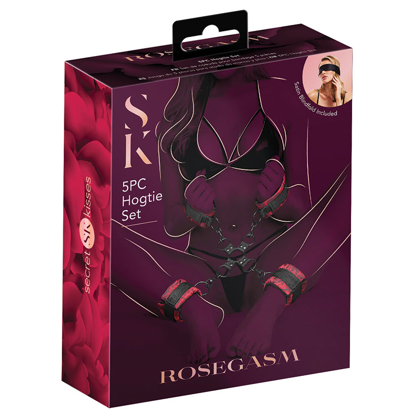 XGEN - CONJUNTO DE IMOBILIZAÇÃO SECRET KISSES ROSEGASM DE 5 PEÇAS