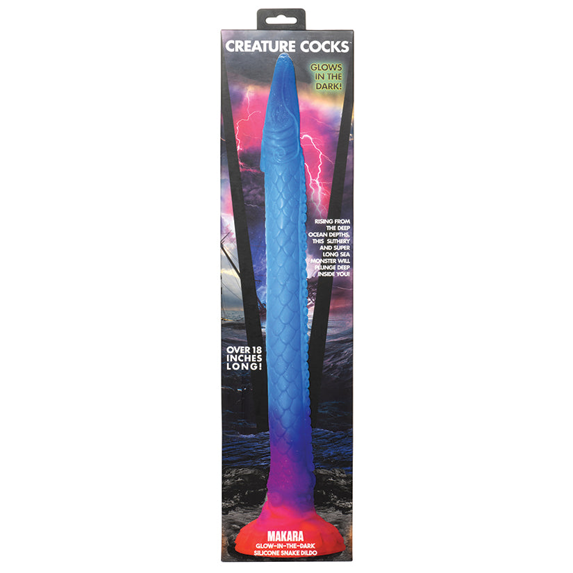 XR BRANDS - DILDO EM FORMA DE COBRA QUE BRILHA NO ESCURO CREATURE COCKS MAKARA
