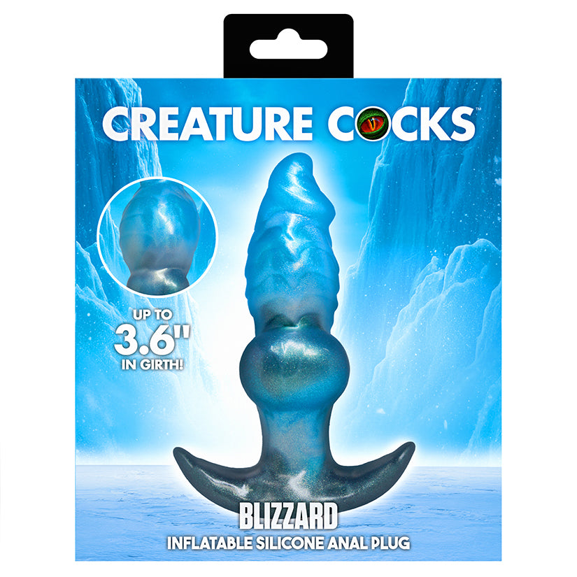 XR BRANDS - CREATURE COCKS BLIZZARD INFLATABLE SILICONE ANAL PLUG