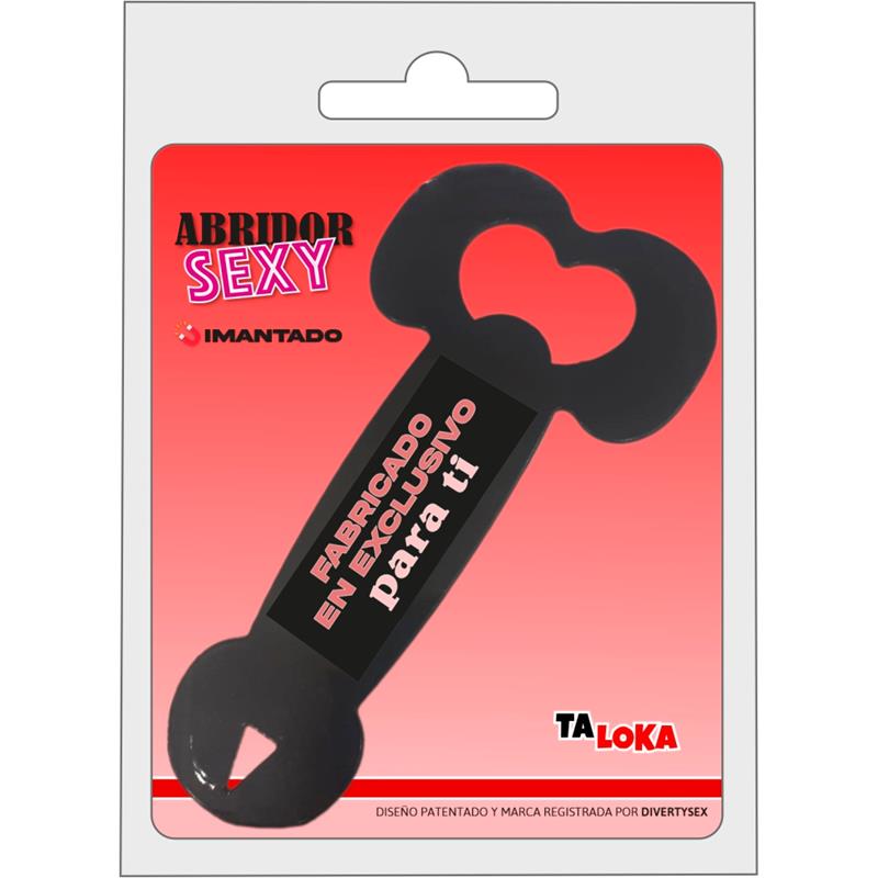 TALOKA - ABRIDOR METÁLICO IMANDADO EN FORMA PENE