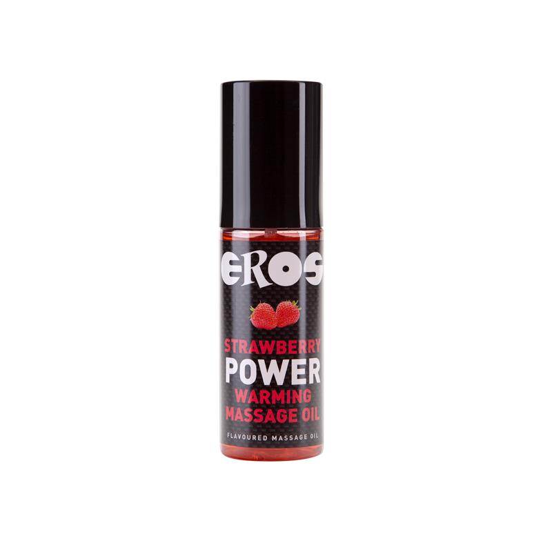 EROS - ACEITE DE MASAJE EFECTO CALOR FRESA POWER 100 ML