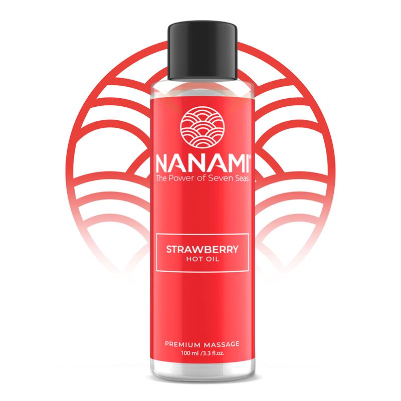 NANAMI - ACEITE DE MASAJE EFECTO CALOR HOT OIL AROMA FRESA 100ML