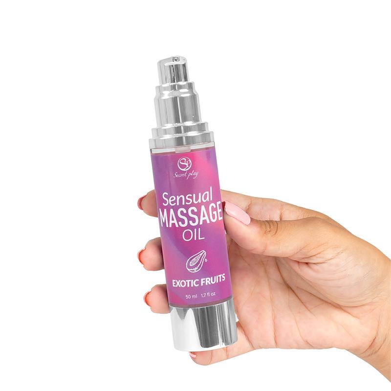 SECRET PLAY - ACEITE DE MASAJE SENSUAL FRUTAS EXÓTICAS 50 ML.