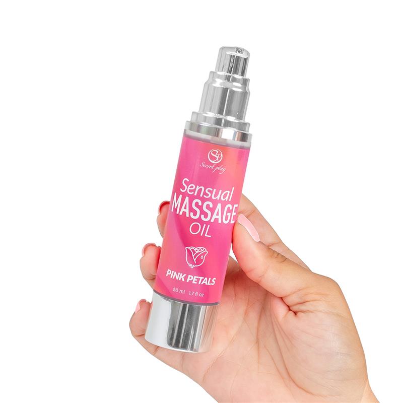 SECRET PLAY - ACEITE DE MASAJE SENSUAL PÉTALOS ROSA 50 ML.