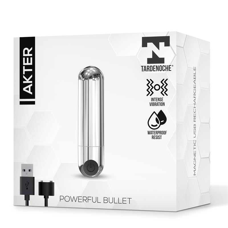 TARDENOCHE - AKTER BALA VIBRADORA SÚPER POTENTE USB MAGNÉTICO