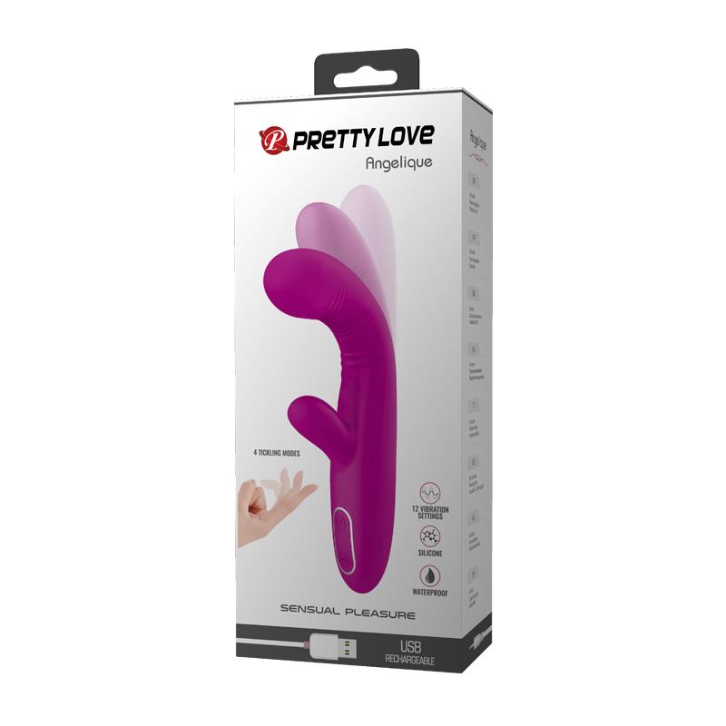 PRETTYLOVE - ANGELIQUE VIBRADOR CON MOVIMIENTO FINGER USB