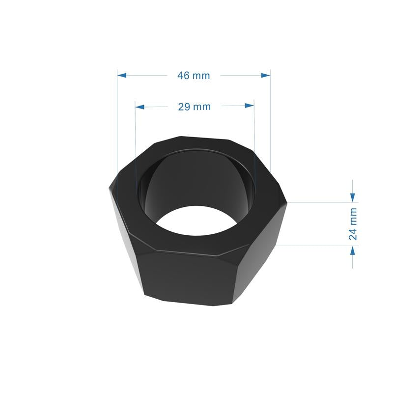 CHISA - ANILLO PARA EL PENE NUST BOLTS NEGRO
