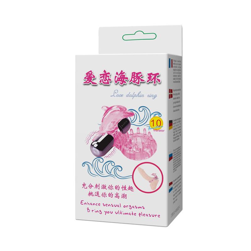 BAILE - ANILLO VIBRADOR LOVE DOLPHIG RING ROSA