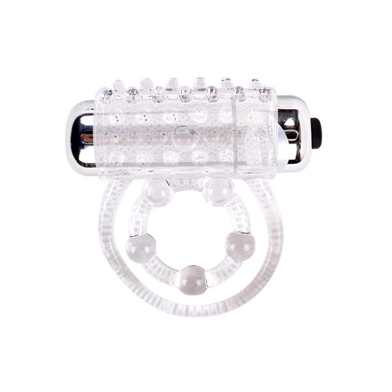 CHISA - ANILLO VIBRADOR PARA EL PENE CLEAR TRANSPARENTE