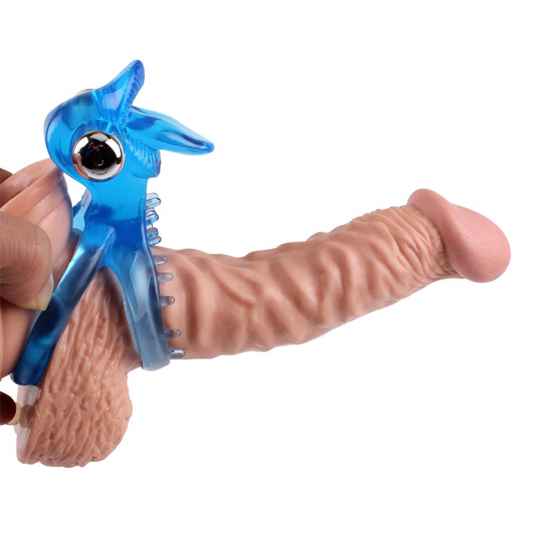 CHISA - ANILLO VIBRADOR PARA EL PENE THE TONGUE AZUL