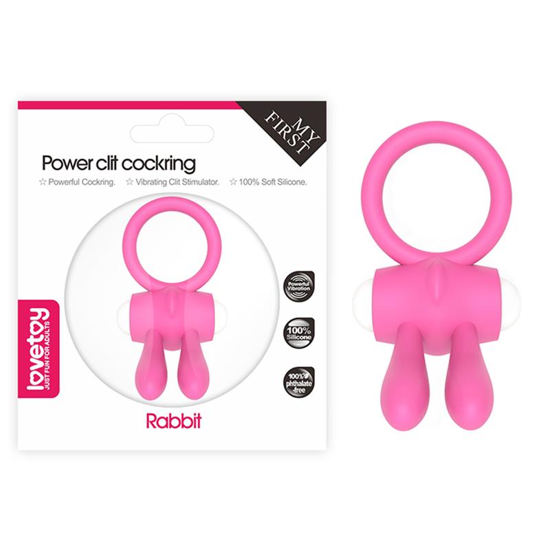 LOVETOY - ANILLO VIBRADOR POWER CLIT ROSA
