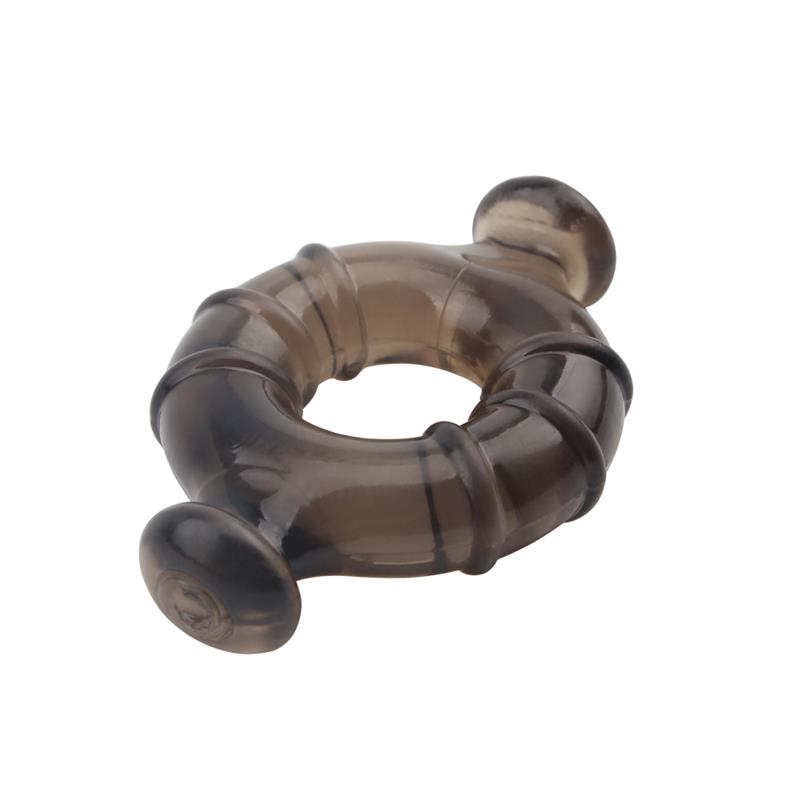 CHISA - ANÉIS PARA O PÉNIS RUDDER PRETO