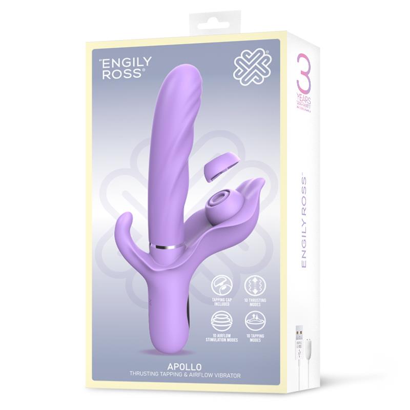 ENGILY ROSS - APOLLO VIBRADOR CON THRUSTING, TAPPING Y SUCCIÓN