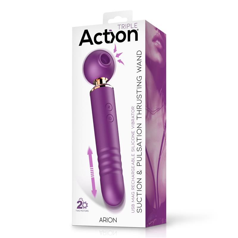 ACTION - ARION MASAJEADOR CON SUCCIÓN, THRUSTING Y PULSACIÓN