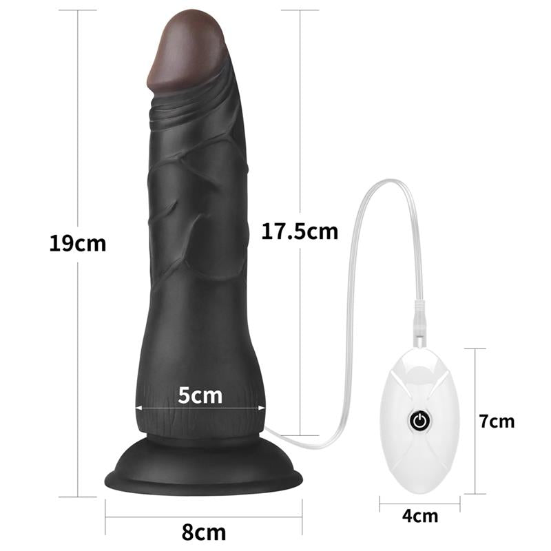 LOVETOY - ARNÉS AJUSTABLE CON DILDO 10 VIBRACIONES 7.5